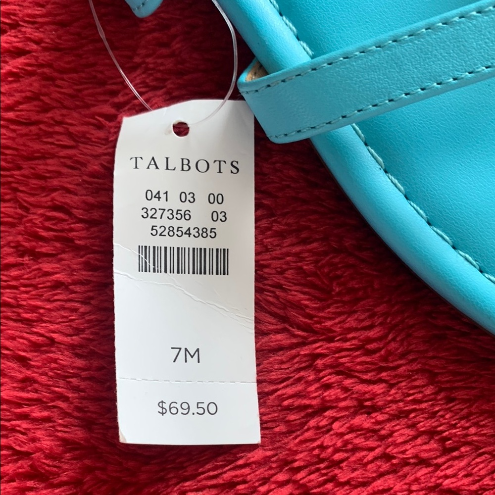 Talbots Blue Slip-On Sandals with Thong Design - Picture 2 of 5